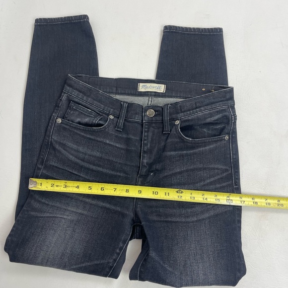 Madewell High Riser Skinny Black Ripped Jeans – Size 27 - Picture 3 of 10